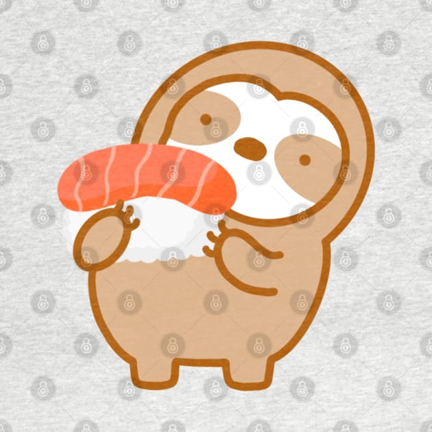 Cute Tuna Sushi Sloth by theslothinme